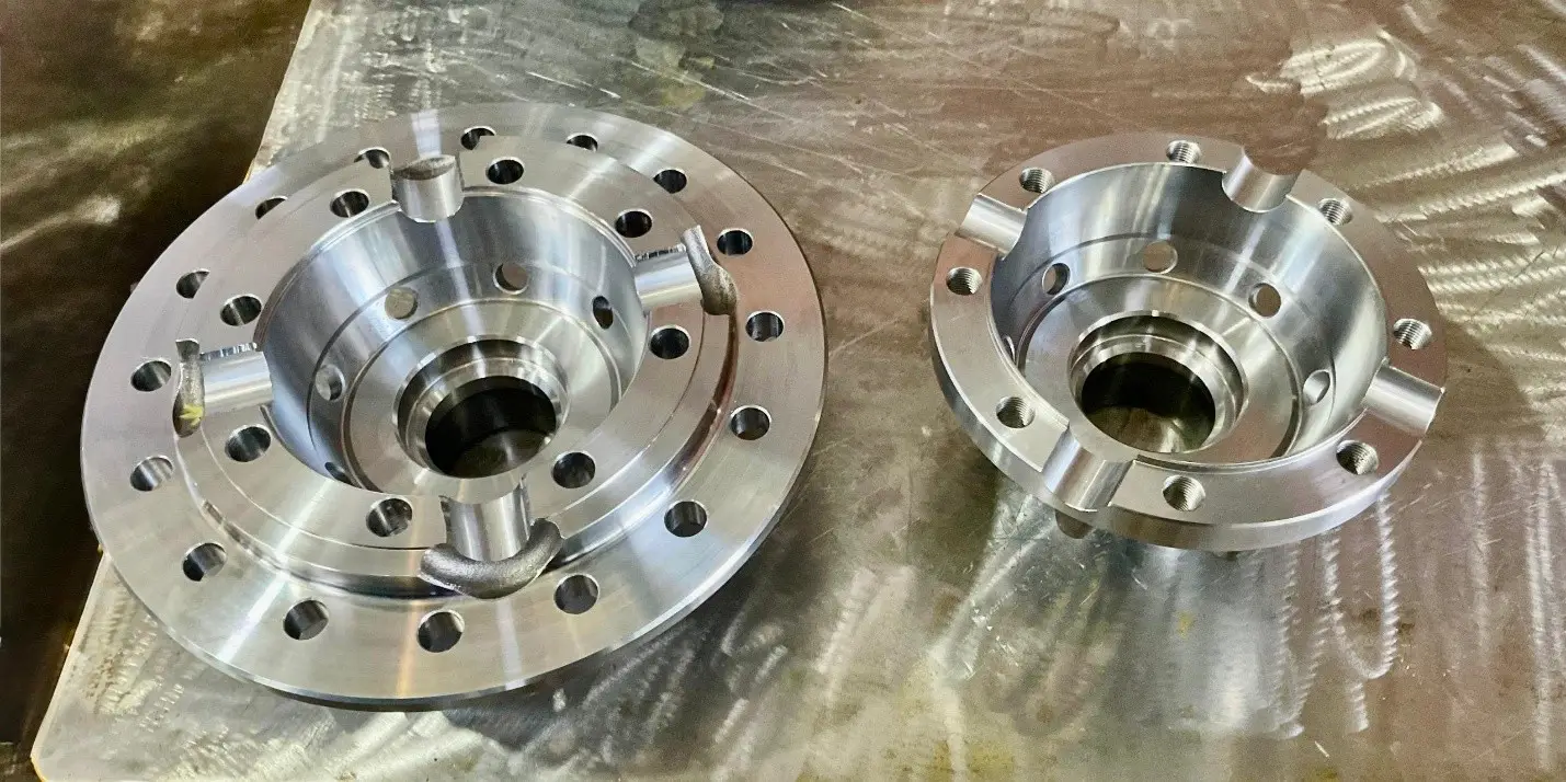 C2 · First article inspection · forged differential housing angled and top views